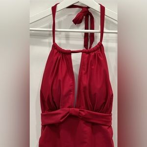 Tempt Me Women's Red One Piece Bathing Suit Size XL NWT